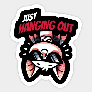 Just hanging out Chillout Bat Sticker